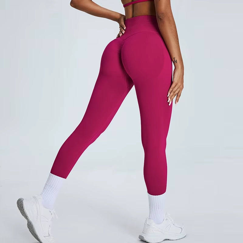 High Waist Yoga Leggings Women Seamless Push up Sport Leggings Fitness Running Hip Lift Yoga Pants Highly Elastic Gym Leggings